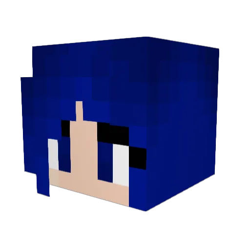 Saboringo Minecraft avatar head, 3D render