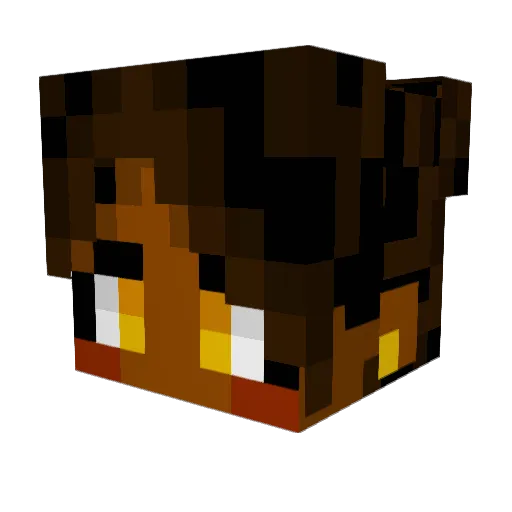 Sabotaja Minecraft avatar head, 3D render