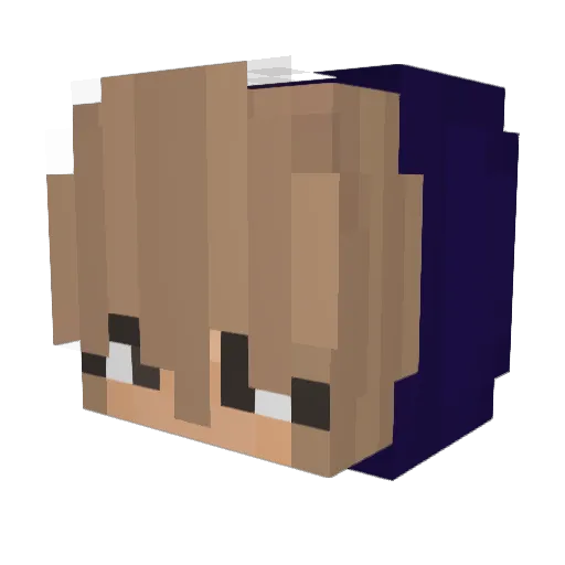 Sabotierte Minecraft avatar head, 3D render
