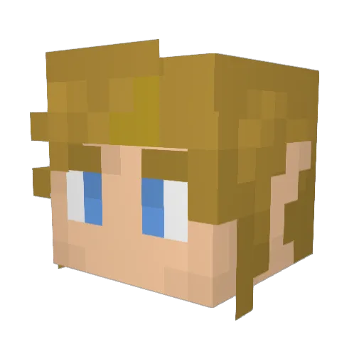 Sabra1212 Minecraft avatar head, 3D render