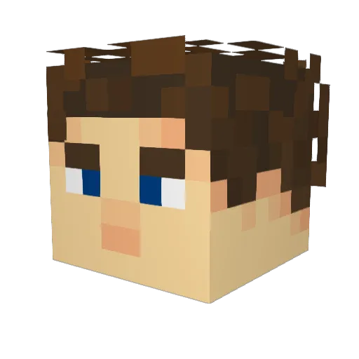 Sabransky Minecraft avatar head, 3D render