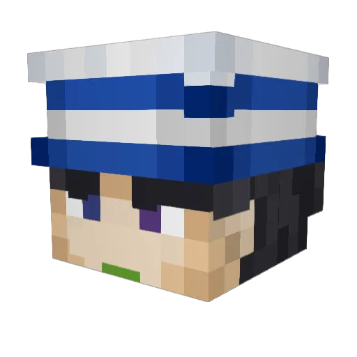 Sabre117 Minecraft avatar head, 3D render