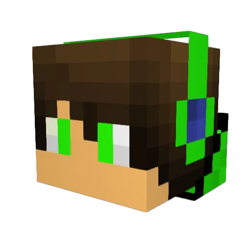 Sabre124 Minecraft avatar head, 3D render