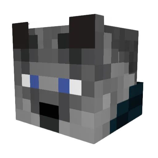 SabreWolf18 Minecraft avatar head, 3D render