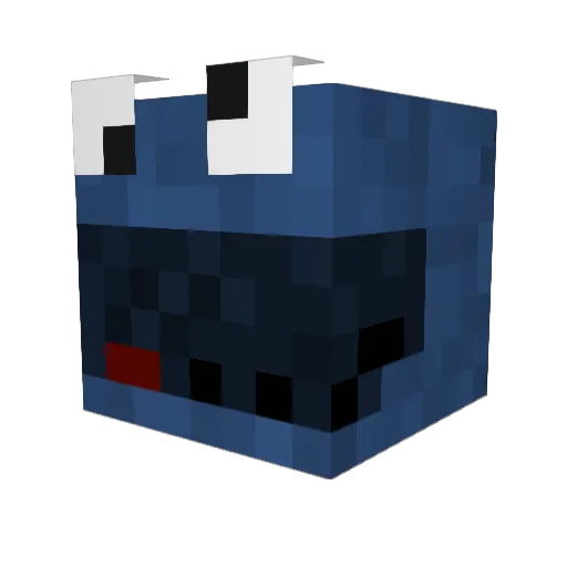 Sabrejack Minecraft avatar head, 3D render