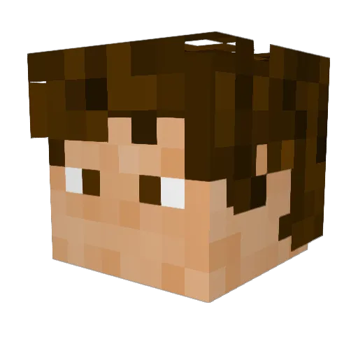 SabrielKG Minecraft avatar head, 3D render