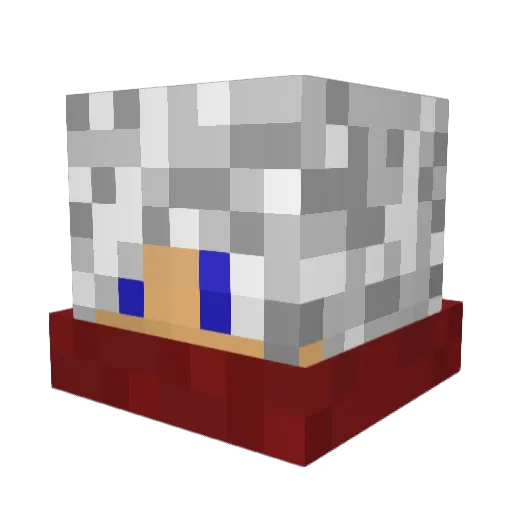 Sabriella Minecraft avatar head, 3D render