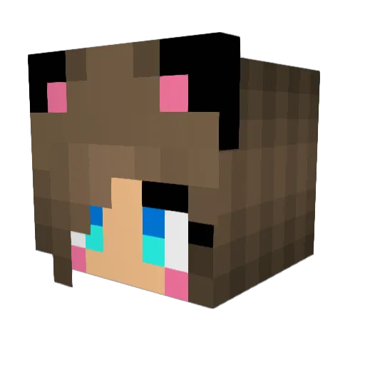 SabrinaPB Minecraft avatar head, 3D render