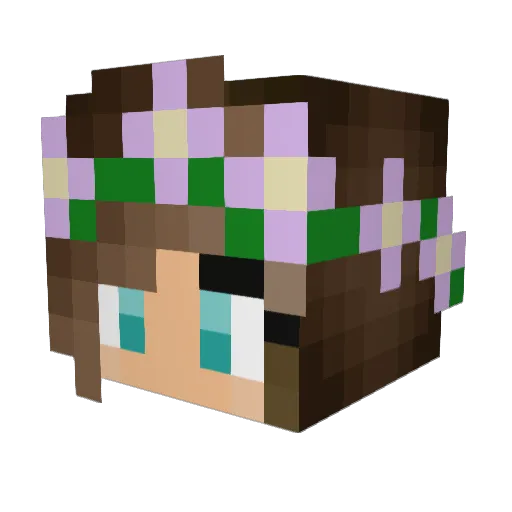 Sabrina_R Minecraft avatar head, 3D render