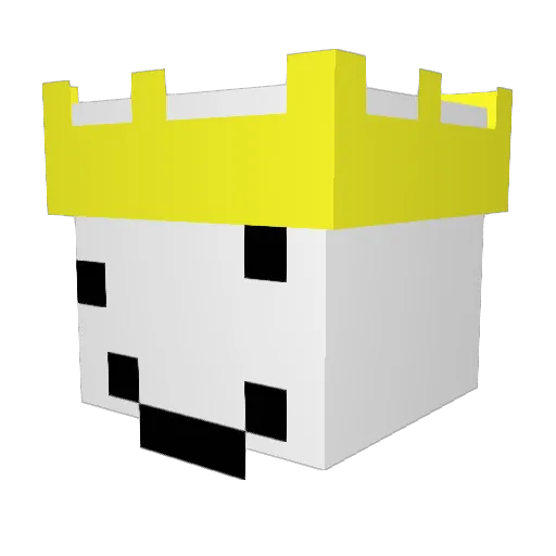 Sabroro Minecraft avatar head, 3D render