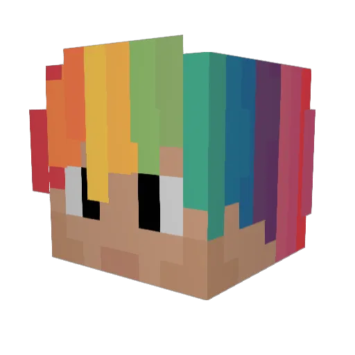 SabsTS Minecraft avatar head, 3D render