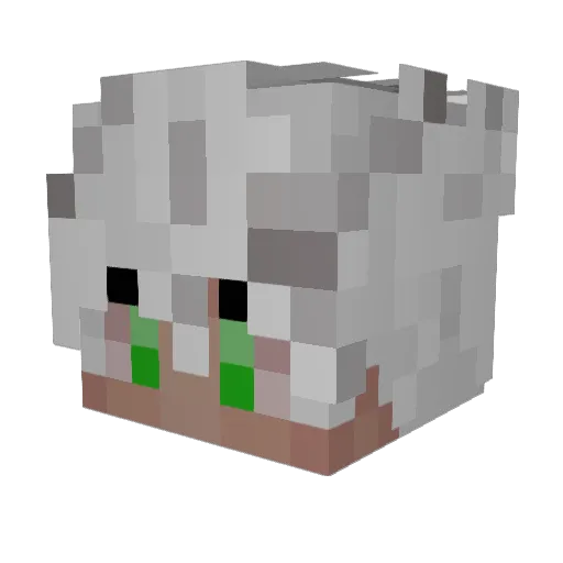 Sabu006 Minecraft avatar head, 3D render