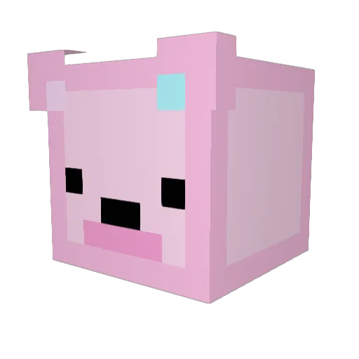 Sabuska Minecraft avatar head, 3D render