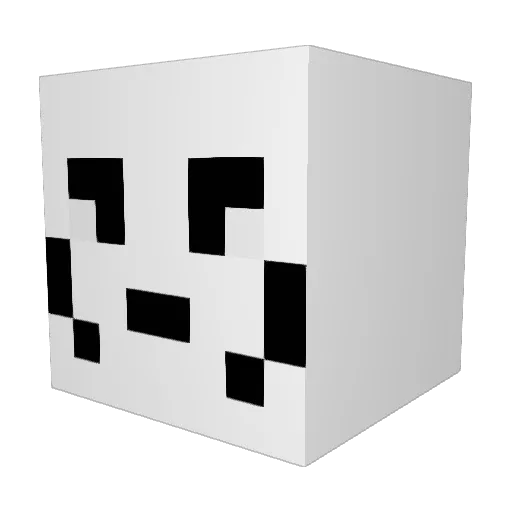 Sabuskas Minecraft avatar head, 3D render