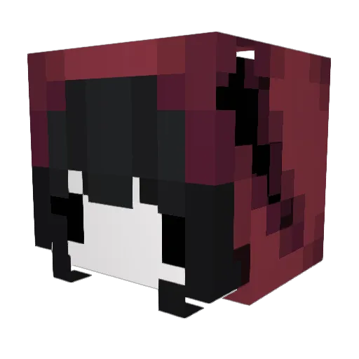 Sabuze Minecraft avatar head, 3D render