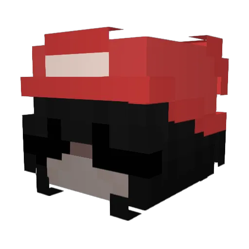 SacNicte Minecraft avatar head, 3D render