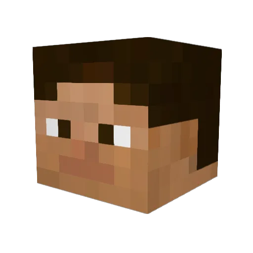 Saccaro Minecraft avatar head, 3D render