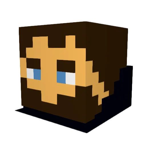 Sacerd0s Minecraft avatar head, 3D render