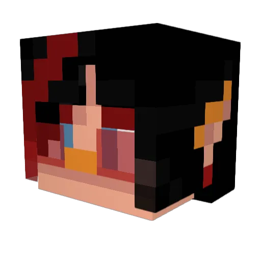 Sacharge_ Minecraft avatar head, 3D render