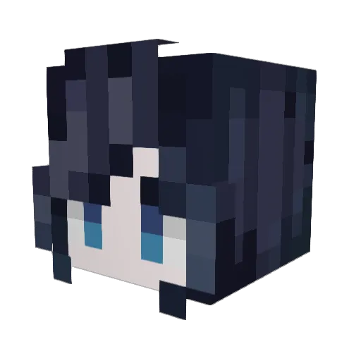 Sachii04 Minecraft avatar head, 3D render
