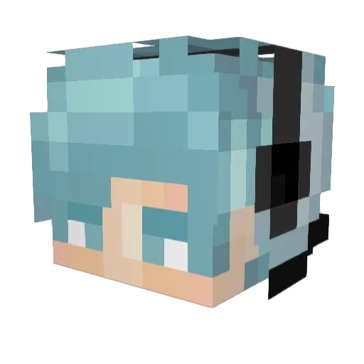 Sachimi666 Minecraft avatar head, 3D render