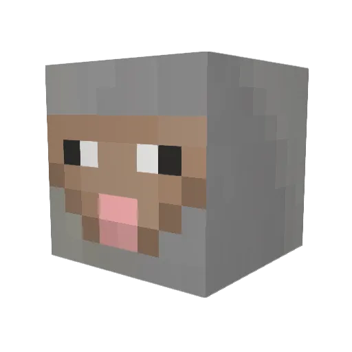 Sachin1 Minecraft avatar head, 3D render