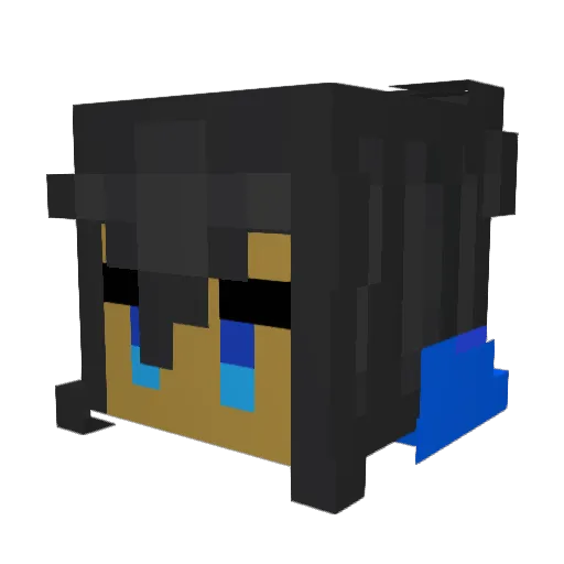Sachin2007 Minecraft avatar head, 3D render
