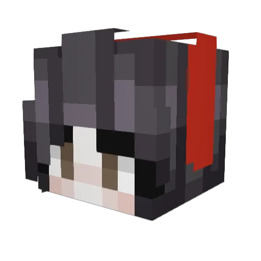 Sachiri17 Minecraft avatar head, 3D render