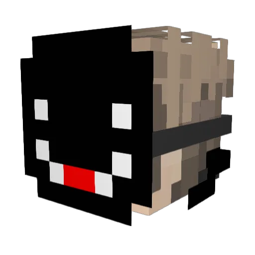 Sachou042 Minecraft avatar head, 3D render