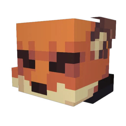 SachworldD Minecraft avatar head, 3D render