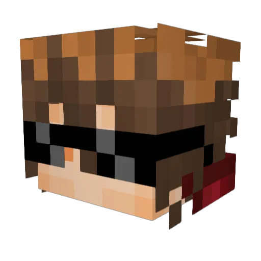 Sachxn_ Minecraft avatar head, 3D render