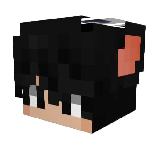 Sacinco Minecraft avatar head, 3D render