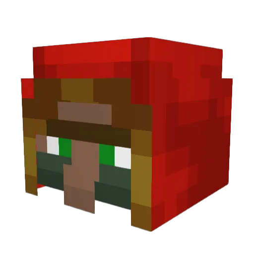 SackTap Minecraft avatar head, 3D render