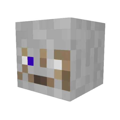 Sackajui_ Minecraft avatar head, 3D render