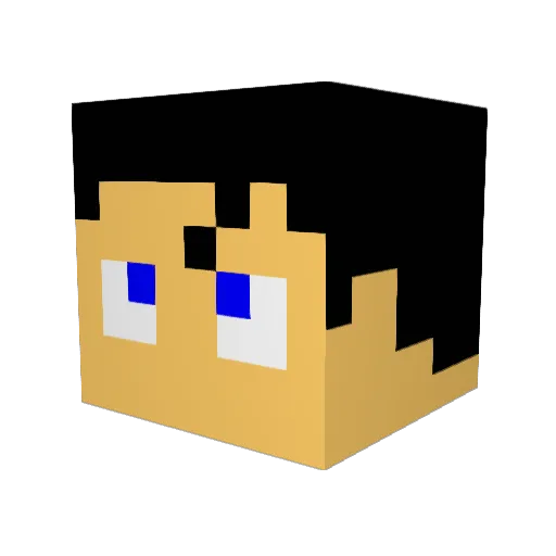 Sackhund Minecraft avatar head, 3D render
