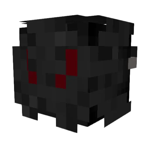 Sackrh Minecraft avatar head, 3D render