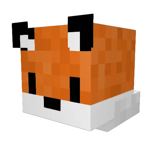 Sacky2 Minecraft avatar head, 3D render