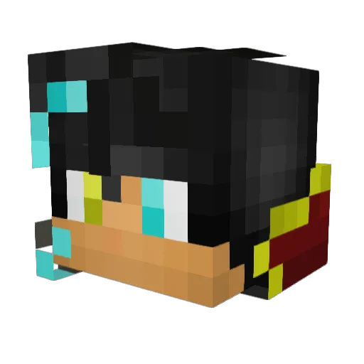 SacredCesar Minecraft avatar head, 3D render