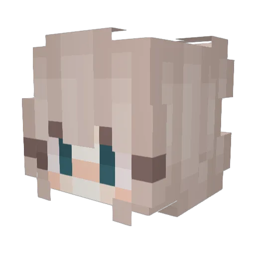 SacredHeartsClub Minecraft avatar head, 3D render