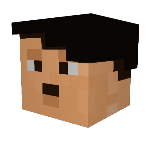 SacredKermit Minecraft avatar head, 3D render