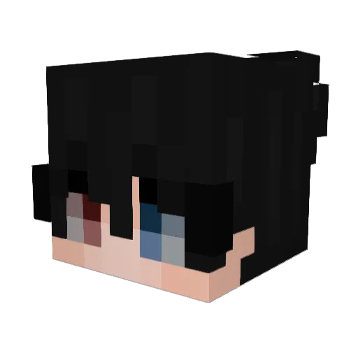 SacredPumpkkin Minecraft avatar head, 3D render