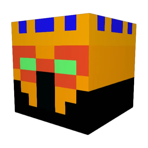 SacredSerenity_ Minecraft avatar head, 3D render
