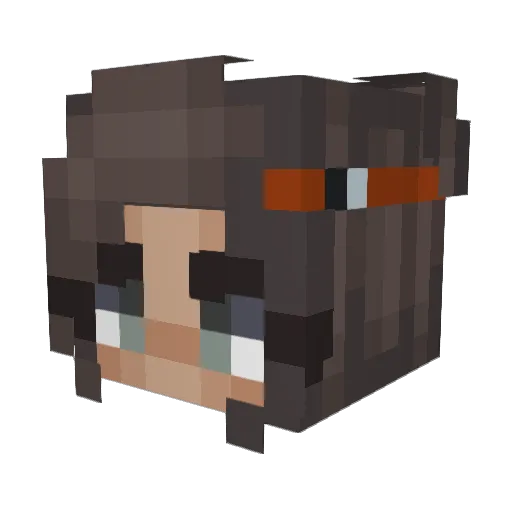 SacredSunflower_ Minecraft avatar head, 3D render