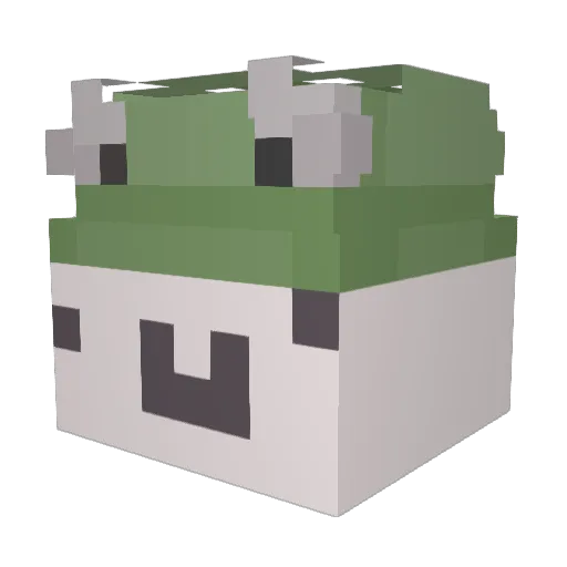 SacredSwordman Minecraft avatar head, 3D render