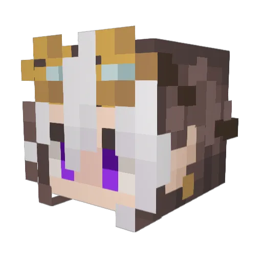 Sacred_Nova Minecraft avatar head, 3D render