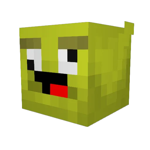 Sacredlink Minecraft avatar head, 3D render
