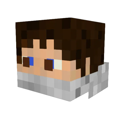 Sacrovir Minecraft avatar head, 3D render
