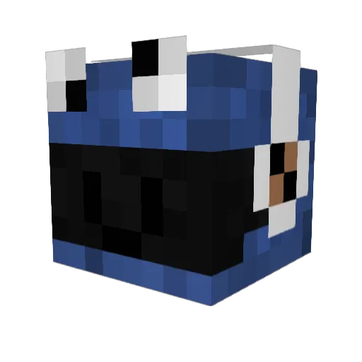 Sacuraya Minecraft avatar head, 3D render