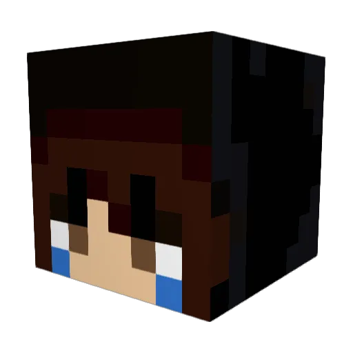 Sad33 Minecraft avatar head, 3D render