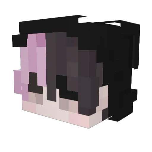 SadAccount Minecraft avatar head, 3D render